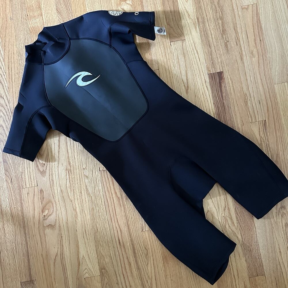 Rip Curl Omega flatlock 2.2 Women’s XL Wetsuit Short Sleeve Springsuit Black